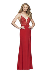 2 of 12 Faviana S10219 Red