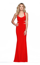 6 of 18 Faviana S10225 Red