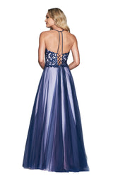 3 of 6 Faviana S10227 Navy-Pink