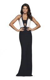 2 of 6 Faviana S10236 Black/Ivory