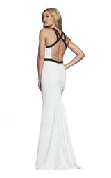 3 of 6 Faviana S10237 Ivory/Black