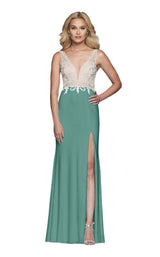 6 of 18 Faviana S10246 Evergreen