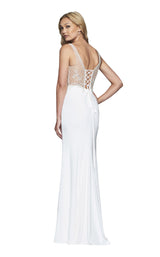 7 of 18 Faviana S10246 Ivory
