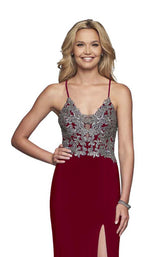 7 of 12 Faviana S10269 Bordeaux