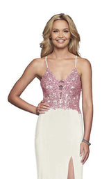 9 of 12 Faviana S10269 Ivory/Rose Gold