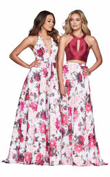 4 of 10 Faviana S10277 Ivory-Wine