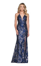 1 of 6 Faviana S10282 Navy/Gold