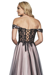 6 of 6 Faviana S10290 Pink/Black