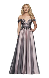 2 of 6 Faviana S10290 Pink/Black