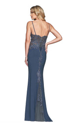 4 of 8 Faviana S10292 Navy