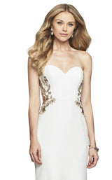 8 of 12 Faviana S10304 Ivory