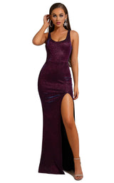 1 of 6 Portia and Scarlett S103 Dress Purple
