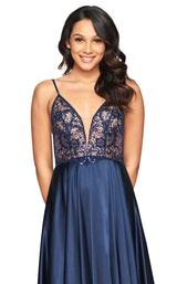 7 of 9 Faviana S10401 Dress Navy