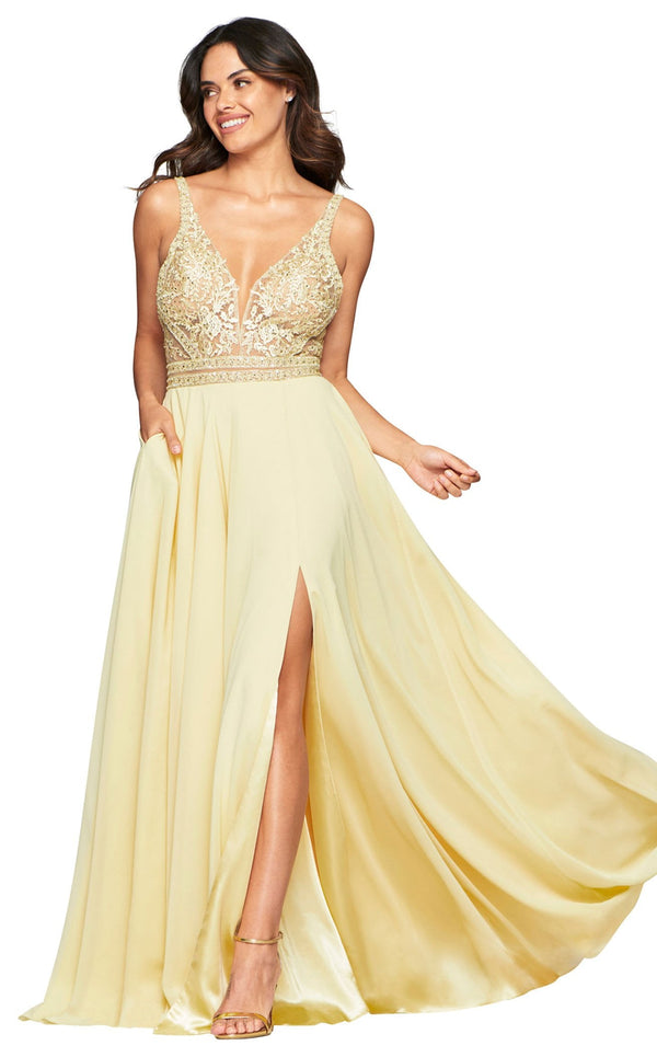Faviana S10414 Dress Buttercream