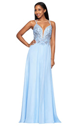 1 of 5 Faviana S10416 Dress Cloud-Blue