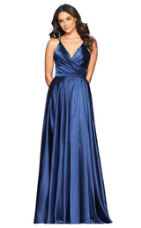 1 of 7 Faviana S10429 Dress Navy