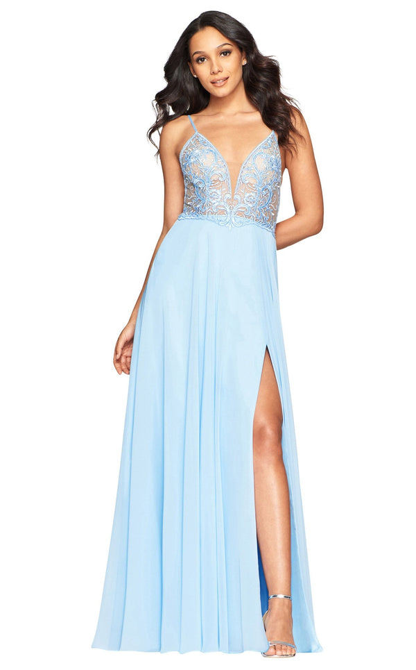 Faviana S10431 Dress Cloud-Blue