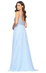 4 of 7 Faviana S10432 Dress Cloud-Blue