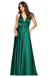 1 of 9 Faviana S10440 Dress Hunter-Green