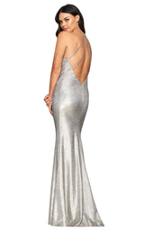 2 of 5 Faviana S10455 Dress Silver-Gold