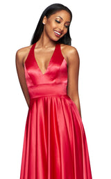 4 of 5 Faviana S10461 Dress Red