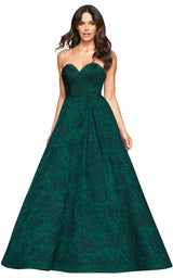 1 of 5 Faviana S10463 Dress Forest-Green