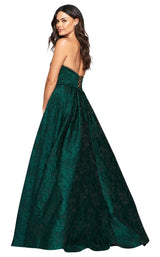 2 of 5 Faviana S10463 Dress Forest-Green
