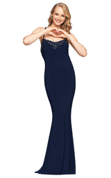 1 of 5 Faviana S10468 Dress Navy