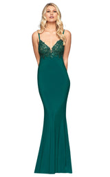1 of 5 Faviana S10469 Dress Forest-Green