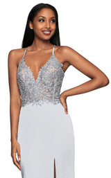 6 of 7 Faviana S10476 Dress Silver