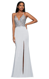 2 of 7 Faviana S10476 Dress Silver