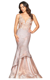 1 of 5 Faviana S10482 Dress Copper