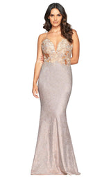 1 of 4 Faviana S10483 Dress Copper