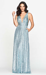 1 of 2 Faviana S10520 Dress Sky