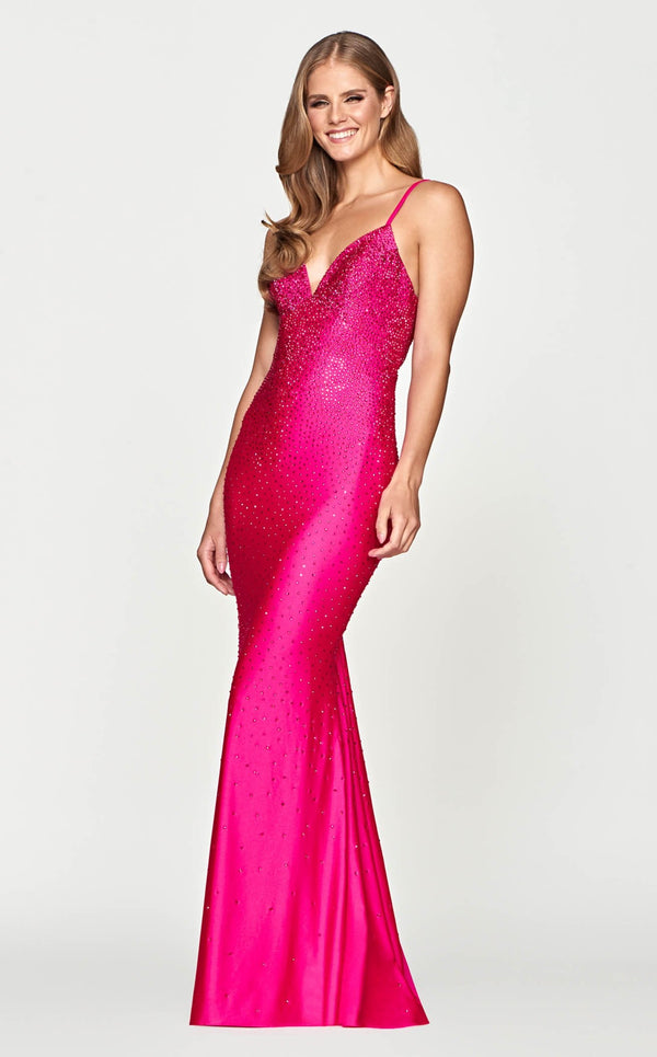 Faviana S10630 Dress Hot-Pink