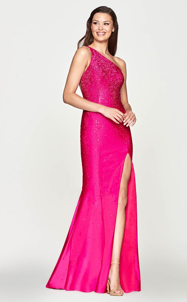 Faviana S10632 Dress Hot-Pink
