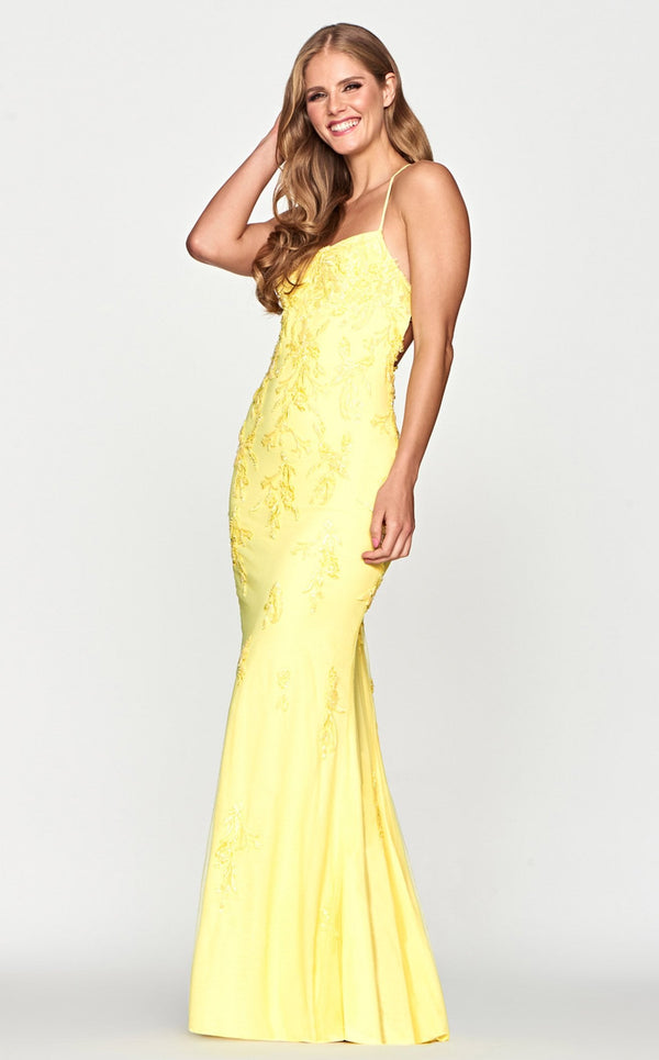 Faviana S10634 Dress Light-Yellow