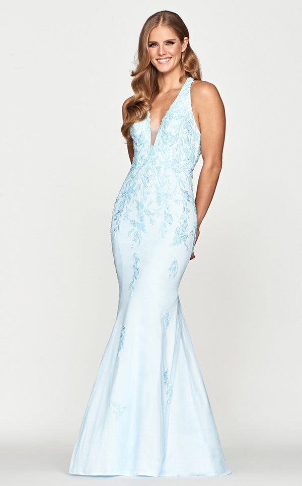 Faviana S10635 Dress Light-Blue