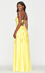 2 of 2 Faviana S10640 Dress Light-Yellow