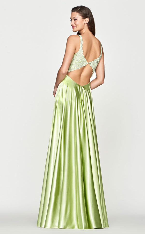 Faviana S10642 Dress Celery