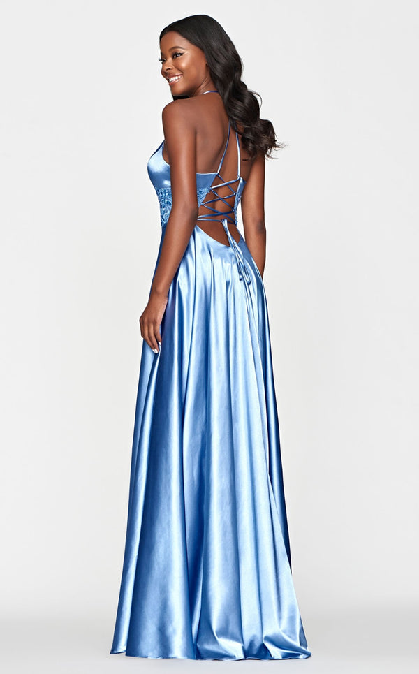 Faviana S10643 Dress Steel-Blue