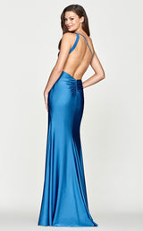 2 of 2 Faviana S10645 Dress Coastal-Blue