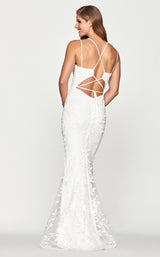 4 of 4 Faviana S10662 Dress Ivory