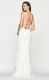 3 of 4 Faviana S10663 Dress Ivory