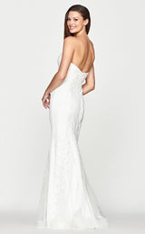 3 of 4 Faviana S10665 Dress Ivory