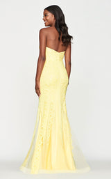 4 of 4 Faviana S10665 Dress Light-Yellow