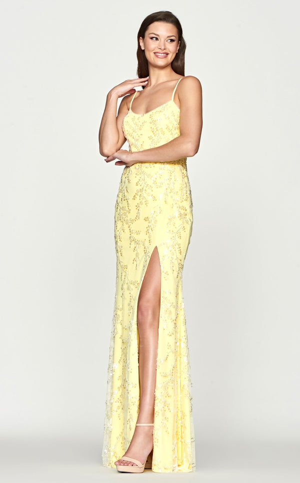Faviana S10682 Dress Light-Yellow