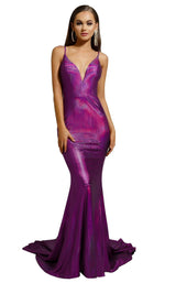 1 of 6 Portia and Scarlett S115 Dress Purple