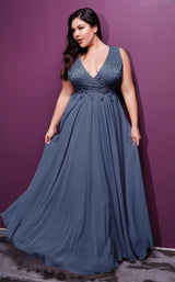 5 of 5 Cinderella Divine S7201 Dress Smoky-Blue