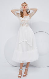 1 of 7 Cristallini SKA1160 Dress Ivory